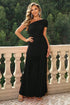'Maelys' One-Shoulder Ruched Maxi Dress - Celes Fashion